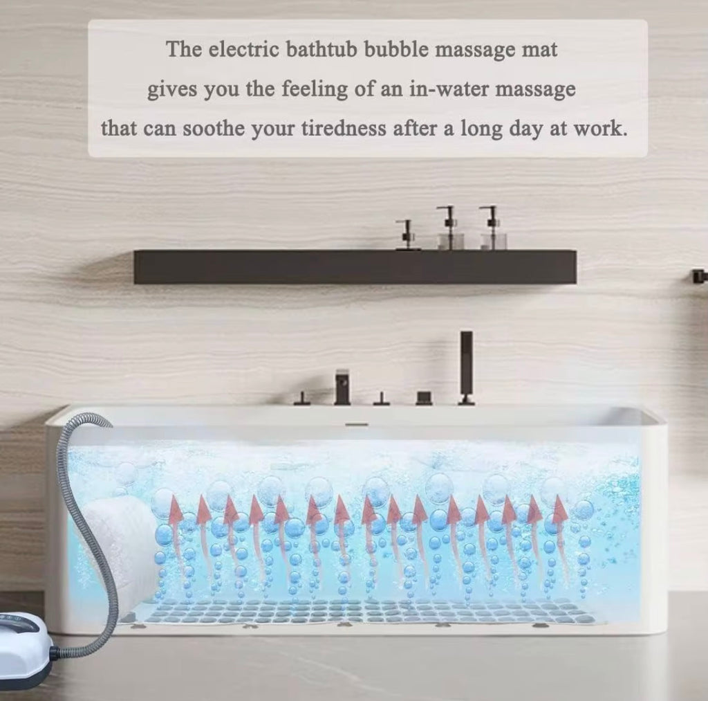 ZenBath™ Luxury Home Spa & Bubble Bath Mat with Pillow