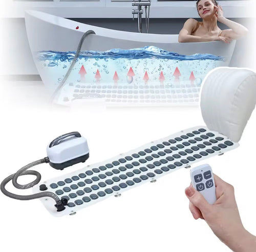 ZenBath™ Luxury Home Spa & Bubble Bath Mat with Pillow